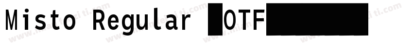 Misto Regular (OTF)字体转换